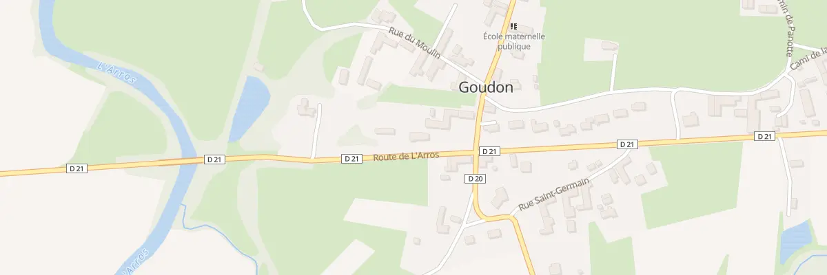 Plan du 7 Rte de l’Arros à Goudon