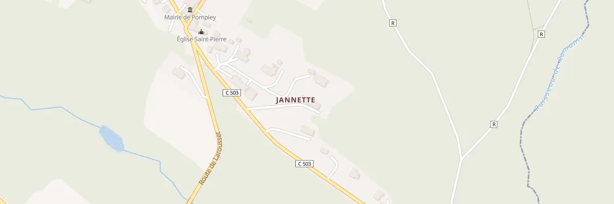 Plan du 175 Rte du Bourg à Pompiey