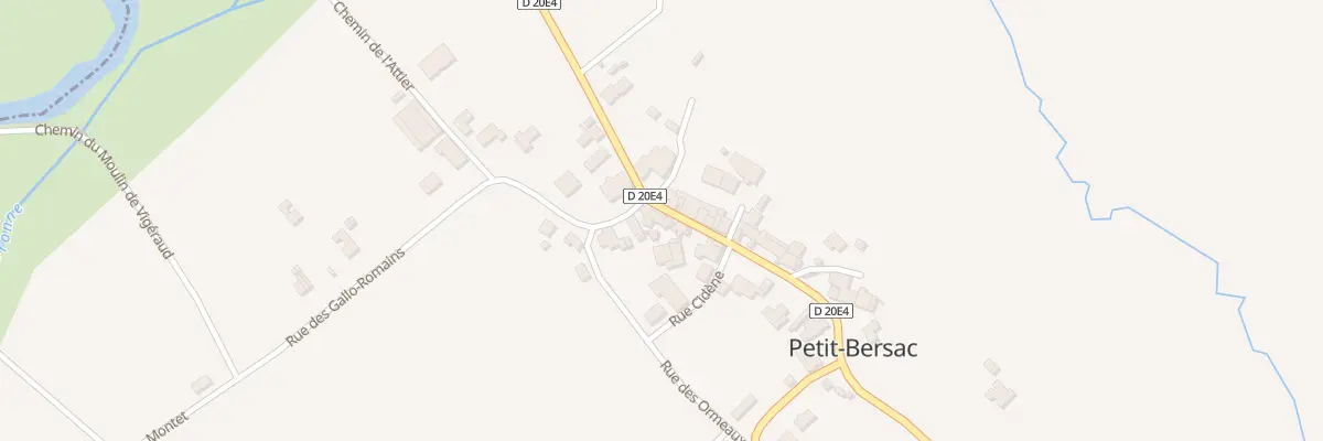 Plan du 38 Le Bourg à Petit-Bersac