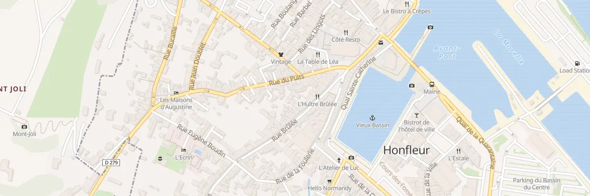 Plan du 12 Rue Brûlée à Honfleur