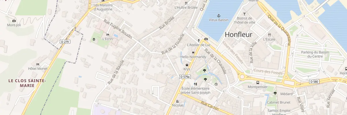 Plan du 10 Rue des Prés à Honfleur