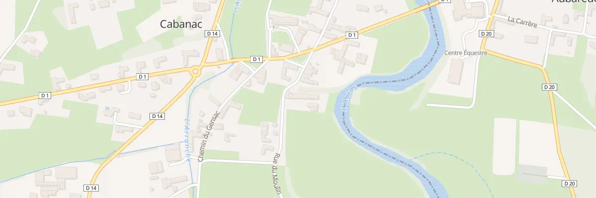 Plan du 8 Rue du Moulin à Cabanac