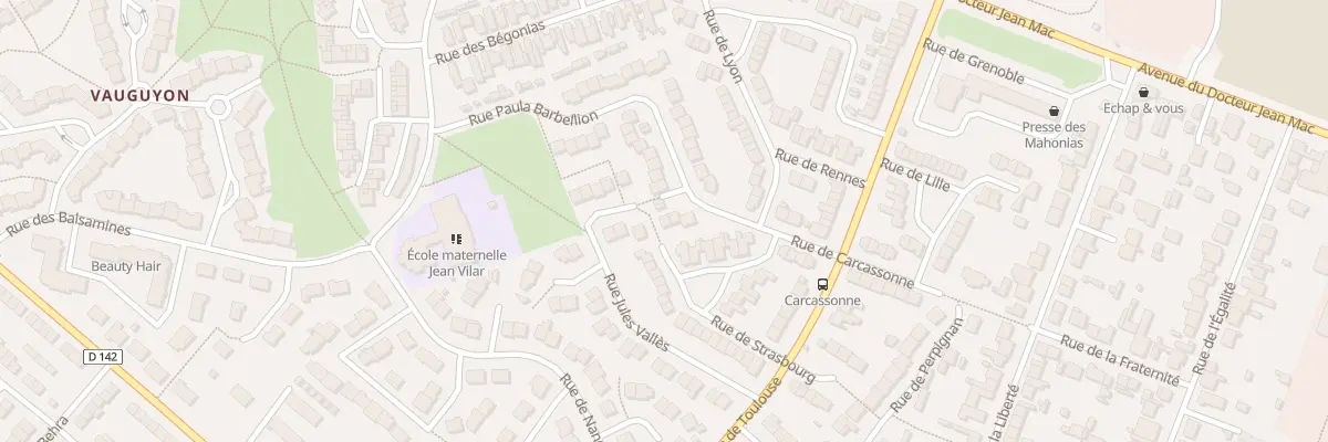 Plan du 42 Rue Jules Valles au Mans