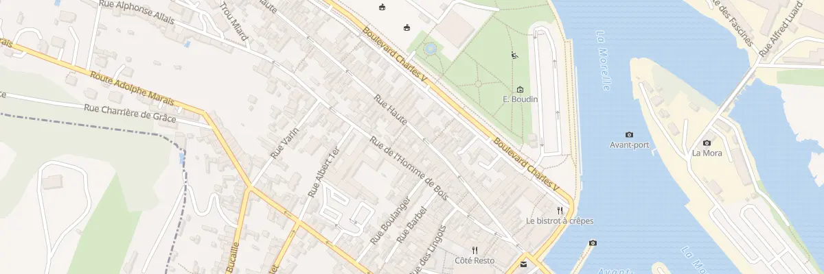 Plan du 47 Rue Haute à Honfleur