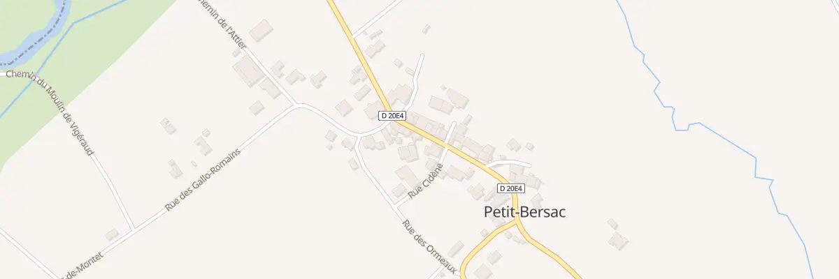 Plan du 36 Le Bourg à Petit-Bersac
