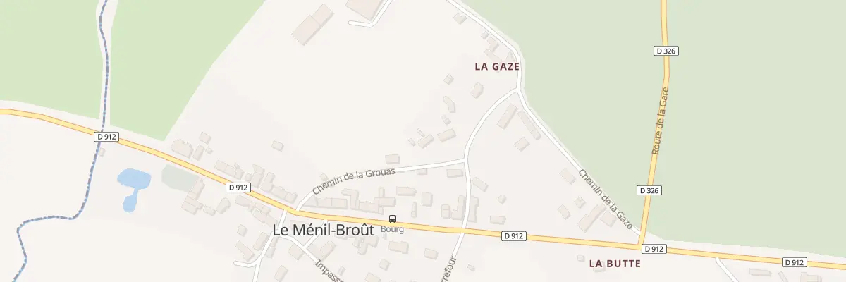 Plan du 63 La Grouas au Ménil-Broût