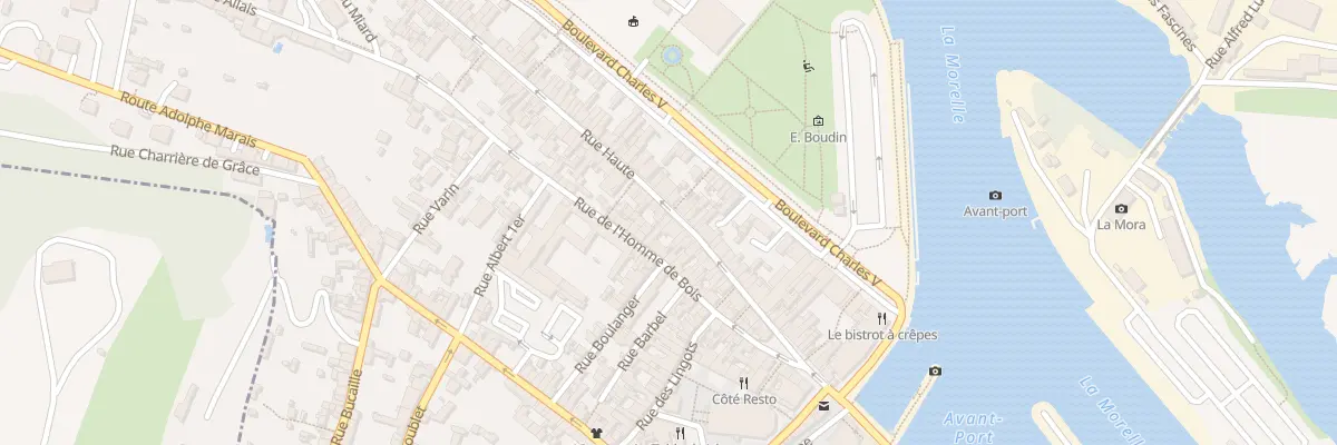 Plan du 39 Rue Haute à Honfleur