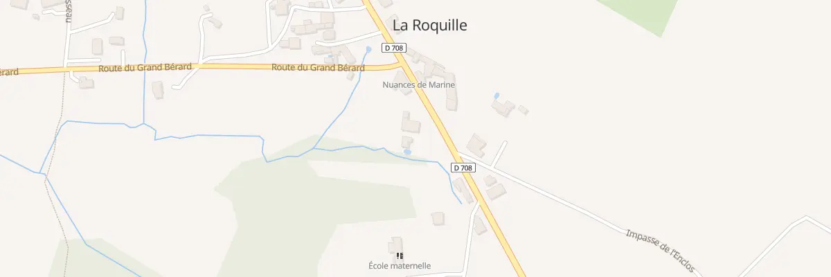 Plan du 24 Le Bourg-Ouest à La Roquille