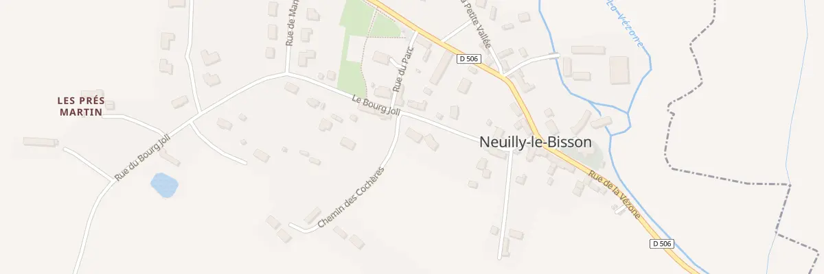 Plan du 97 Le Bourg à Neuilly-le-Bisson