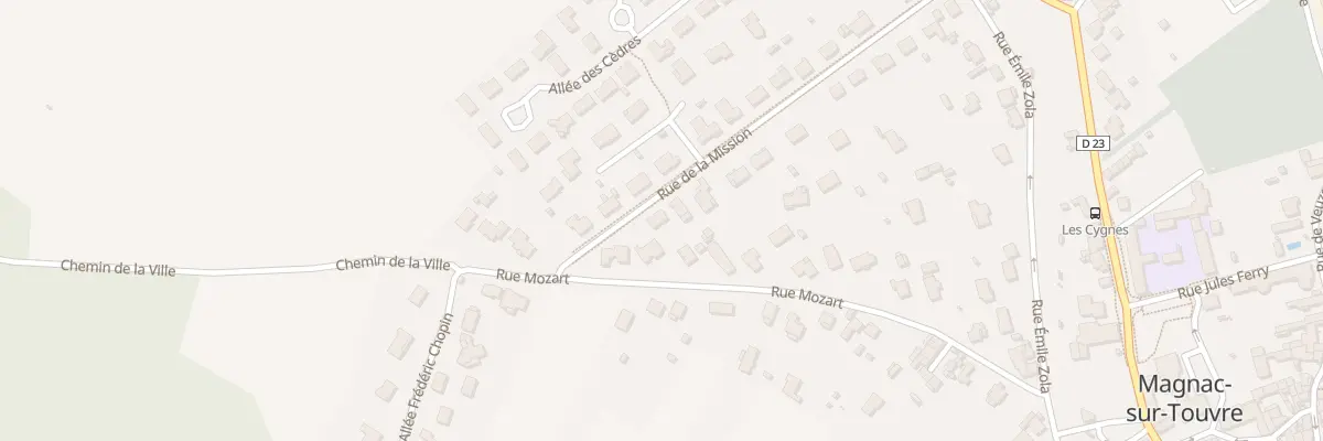Plan du 23B Rue de la Mission à Magnac-sur-Touvre