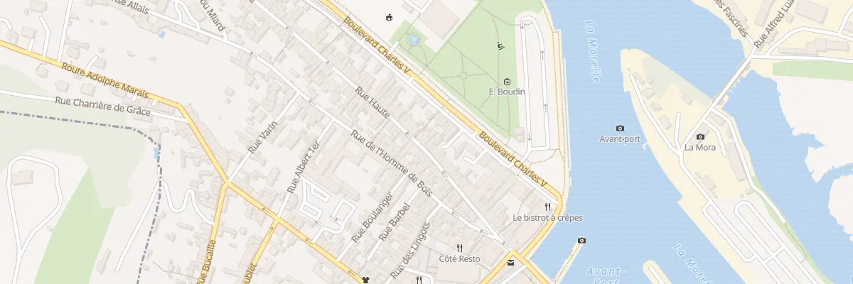 Plan du 36 Rue Haute à Honfleur