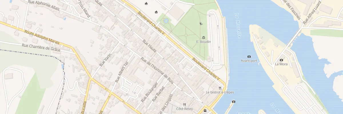 Plan du 40 Rue Haute à Honfleur
