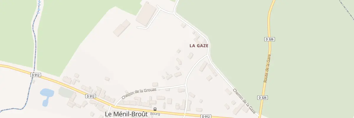Plan du 87 La Grouas au Ménil-Broût