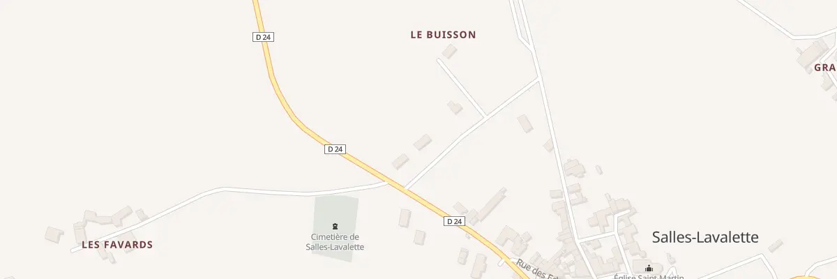 Plan du 5303 Le Buisson à Salles-Lavalette