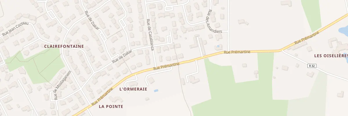 Plan du 409 Rue Prémartine au Mans