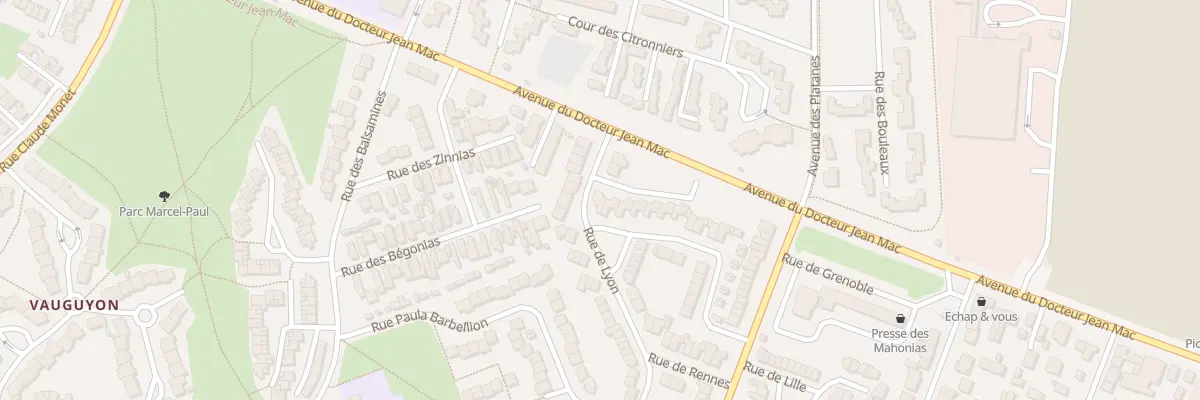 Plan du 1 Rue de Limoges au Mans