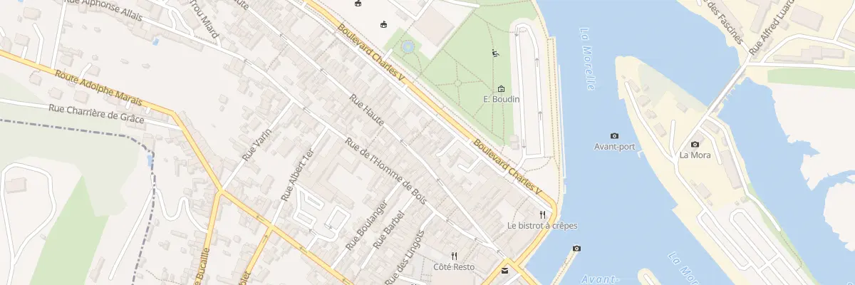 Plan du 36B Rue Haute à Honfleur