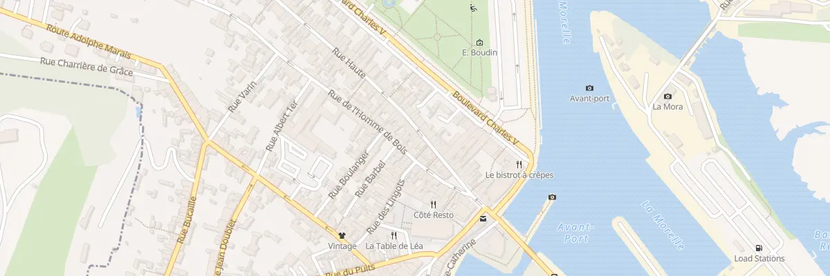 Plan du 23 Rue Haute à Honfleur