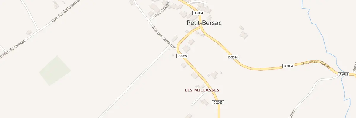 Plan du 24 Les Millasses à Petit-Bersac