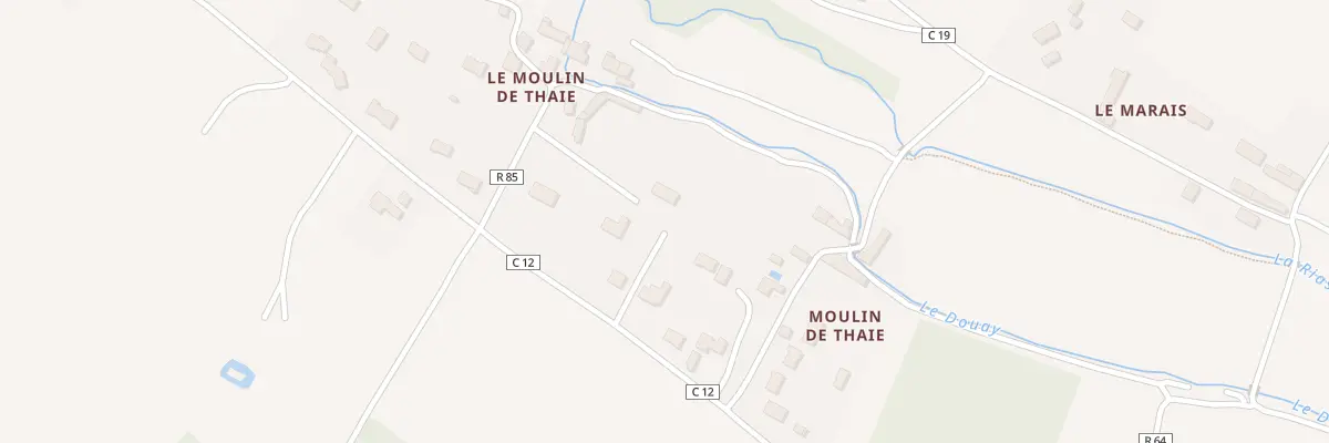 Plan du 15 Rte de la Blanchardière à Huismes