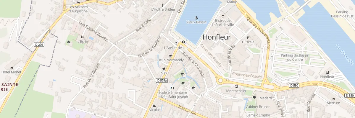 Plan du 7 Rue de la République à Honfleur