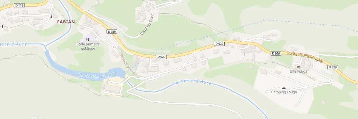 Plan du 57 Rte de Piau Engaly à Aragnouet