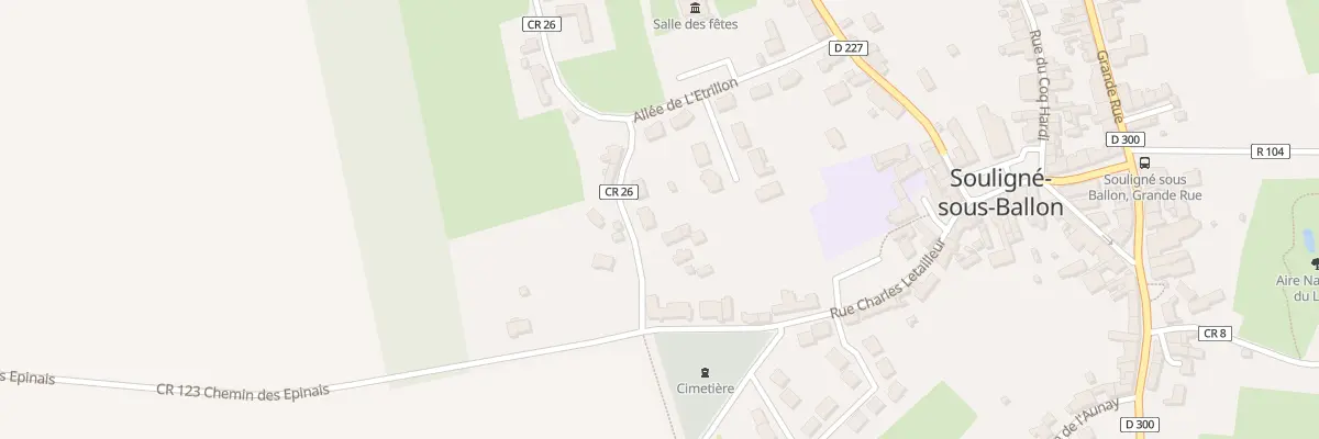 Plan du 6 Che des Perrieres à Souligné-sous-Ballon