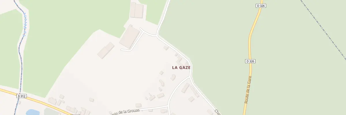 Plan de La Gase au Ménil-Broût