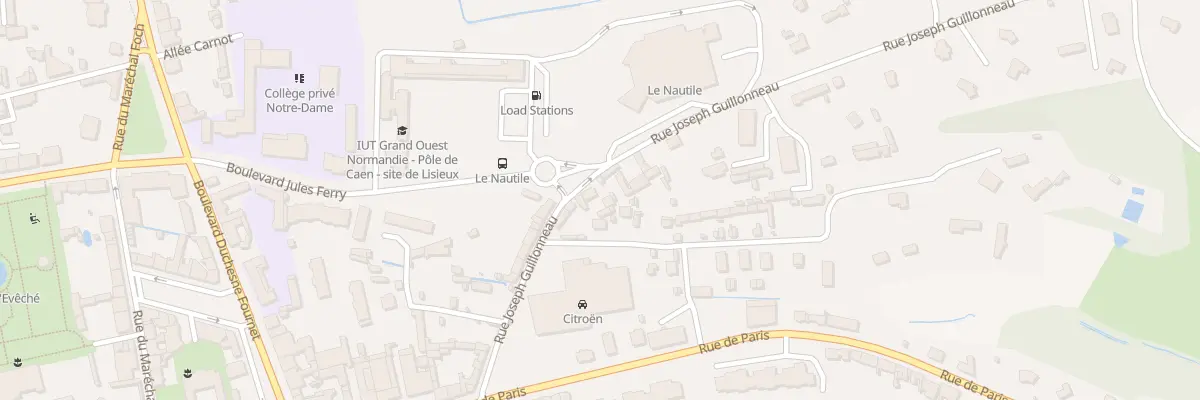 Plan du 8T Rue Joseph Guillonneau à Lisieux