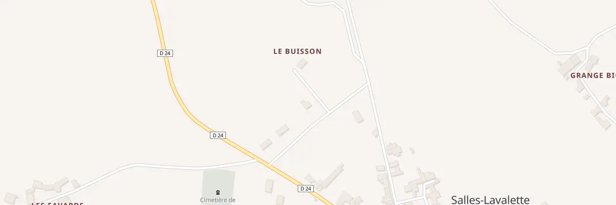 Plan du 5301 Le Buisson à Salles-Lavalette