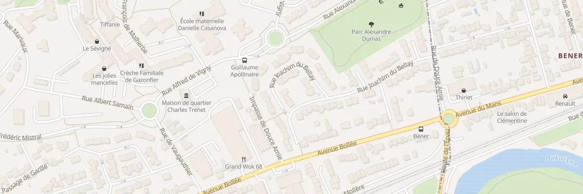 Plan du 42 Rue Joachim du Bellay au Mans