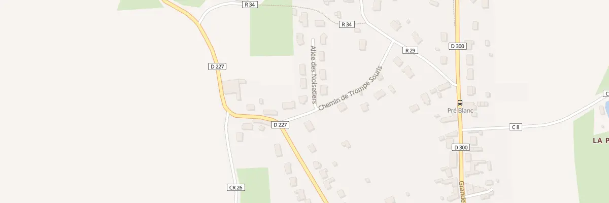 Plan du 2 All des Noisetiers à Souligné-sous-Ballon