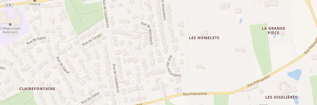 Plan du 5 Rue des Amandiers au Mans