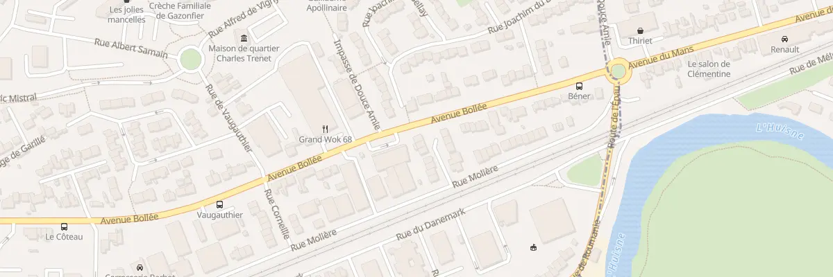 Plan du 13 Rue Boileau au Mans