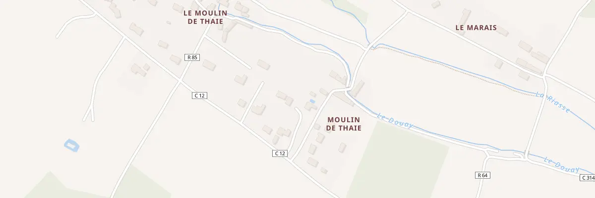 Plan du 3B Rte du Douay à Huismes