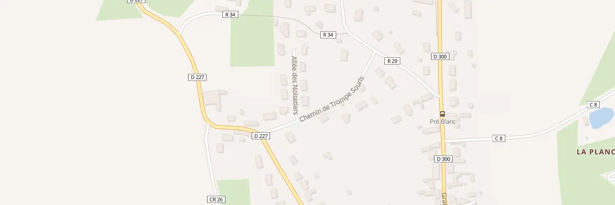 Plan du 1 All des Noisetiers à Souligné-sous-Ballon