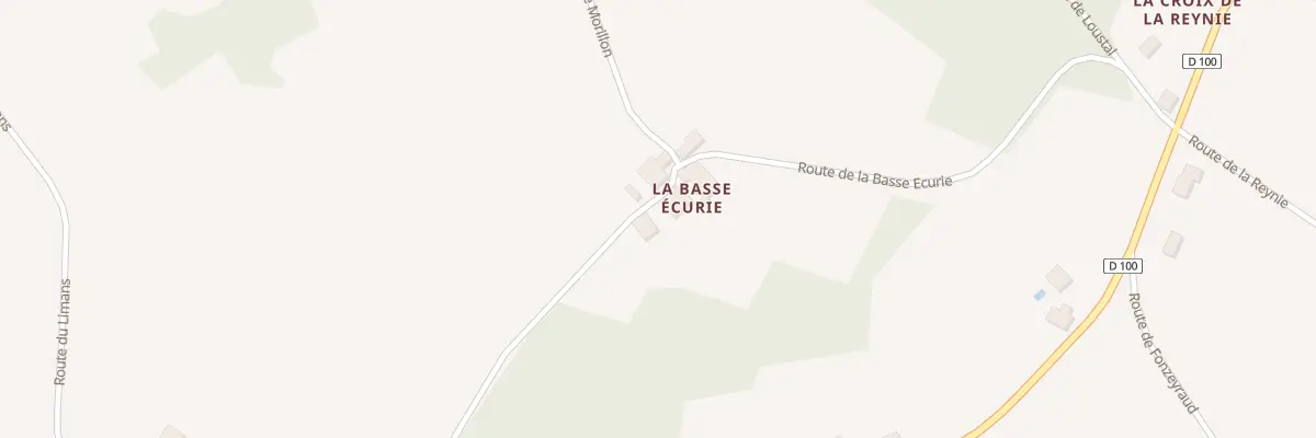Plan du 67 La Basse Ecurie à Saint Privat en Périgord
