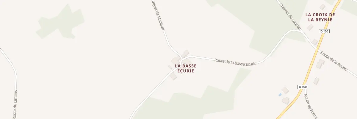 Plan du 66 La Basse Ecurie à Saint Privat en Périgord