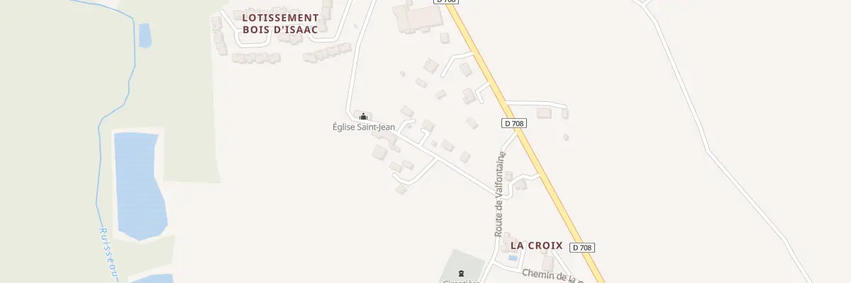 Plan du 8 L’Eglise à La Roquille