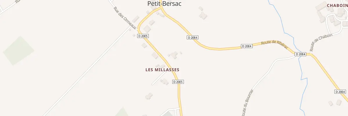 Plan du 1000 Les Millasses à Petit-Bersac