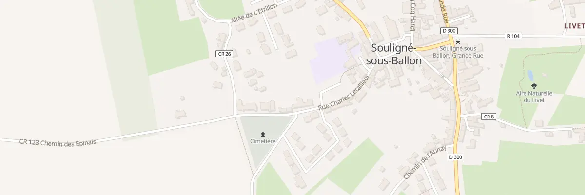 Plan du 4 Rue Charles Letailleur à Souligné-sous-Ballon