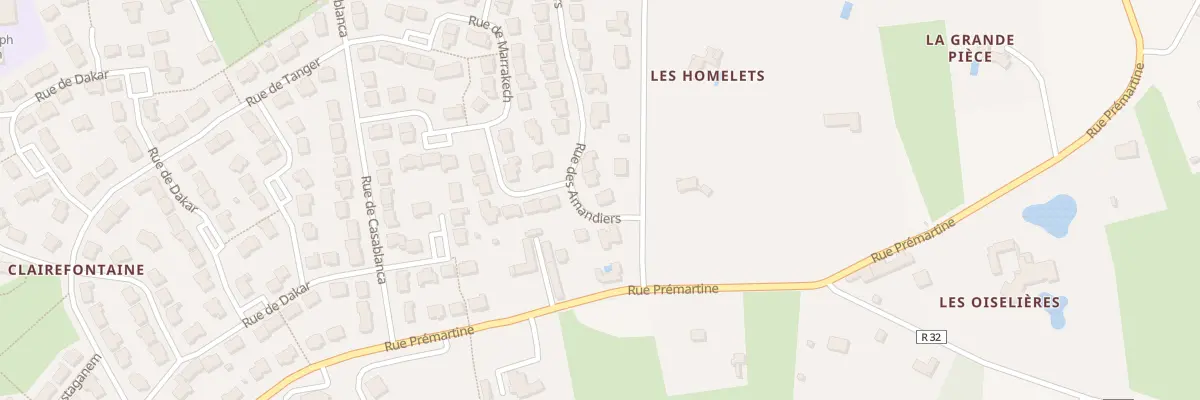 Plan du 2 Rue des Amandiers au Mans