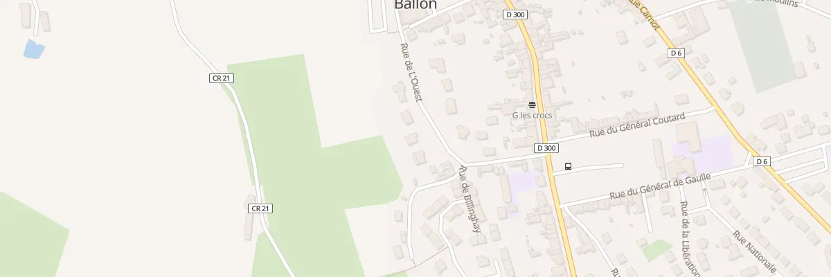 Plan du 9 Rue de L Ouest à Ballon-Saint Mars