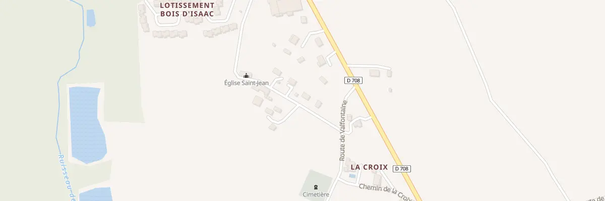 Plan du 383 Rte de l’Église à La Roquille