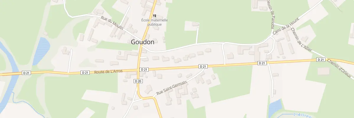Plan du 15 Rte de l’Arros à Goudon
