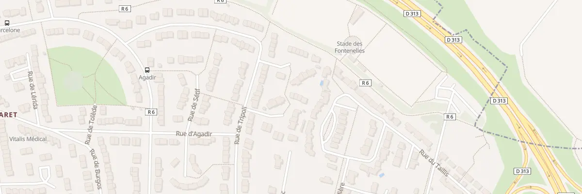 Plan du 105 Rue de Tripoli au Mans
