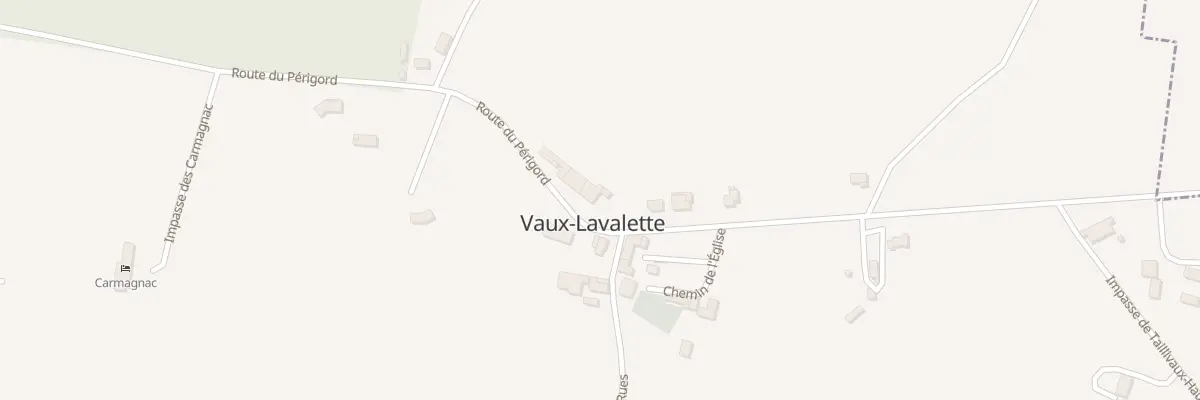 Plan du 9 Rte du Périgord à Vaux-Lavalette