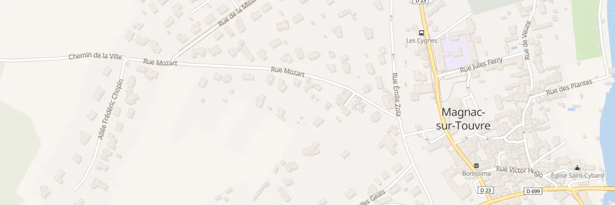 Plan du 9 Rue Mozart à Magnac-sur-Touvre