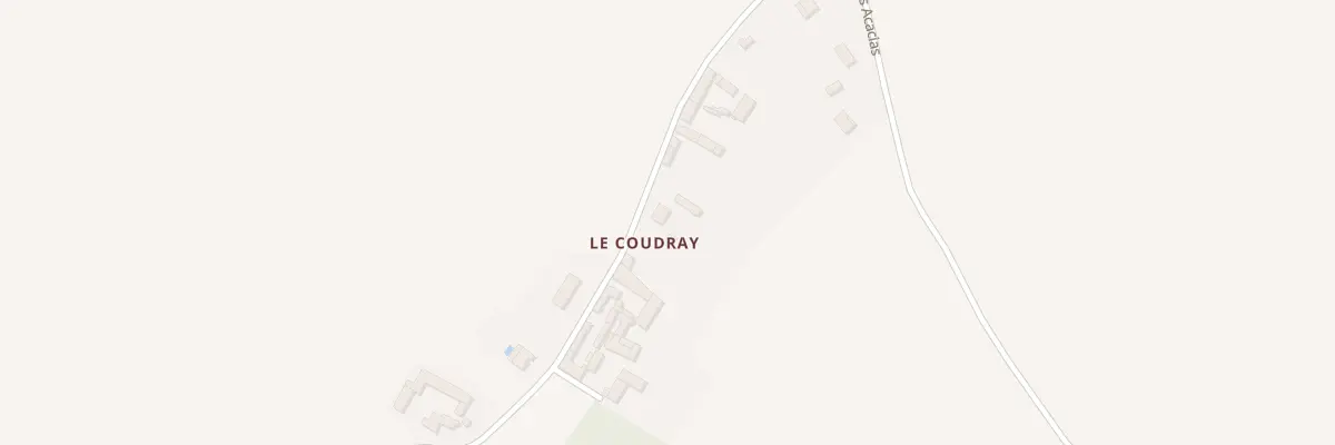 Plan du 9 Le Coudray à Thurageau