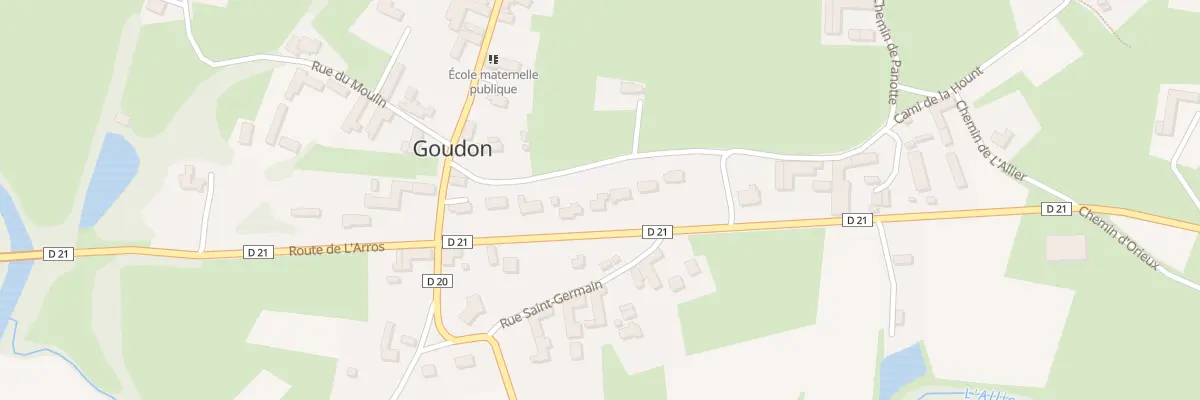 Plan du 17 Rte de l’Arros à Goudon